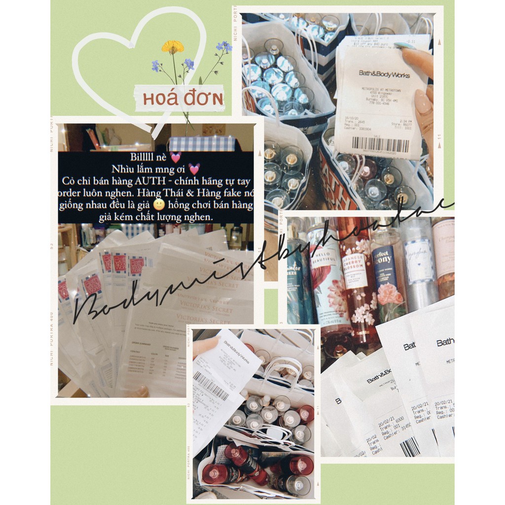 🌞BODY MIST Xịt thơm toàn thân IN THE STAR BBW