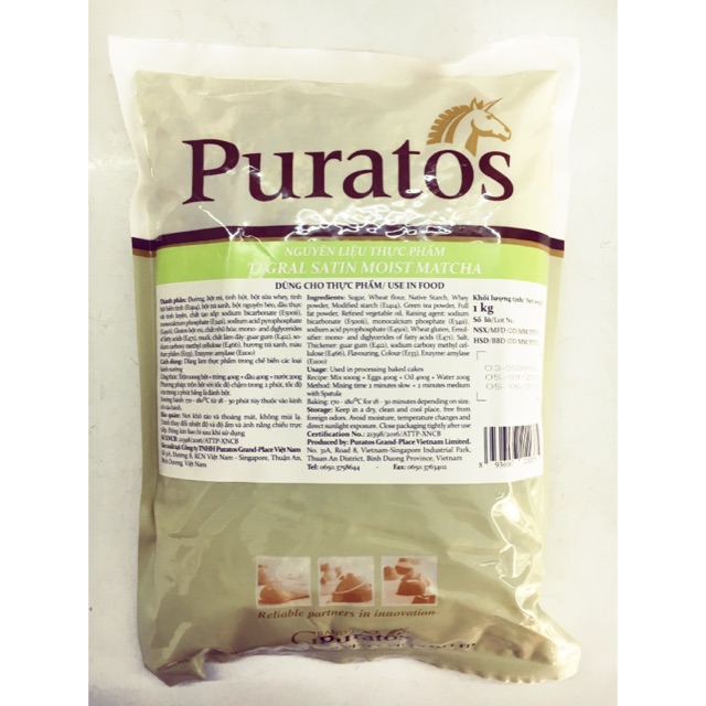 Bột trộn sẵn Puratos matcha