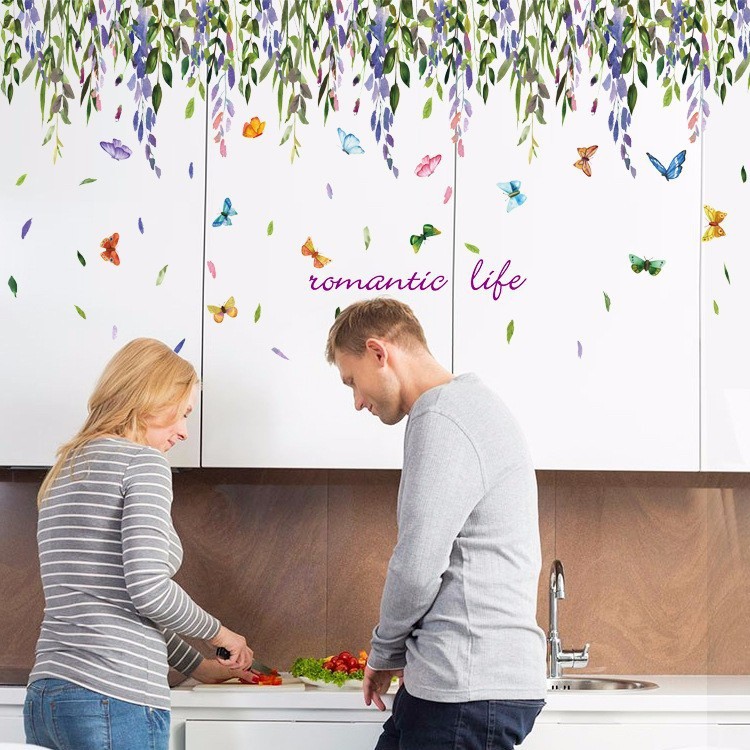 Decal dán tường dây leo liễu