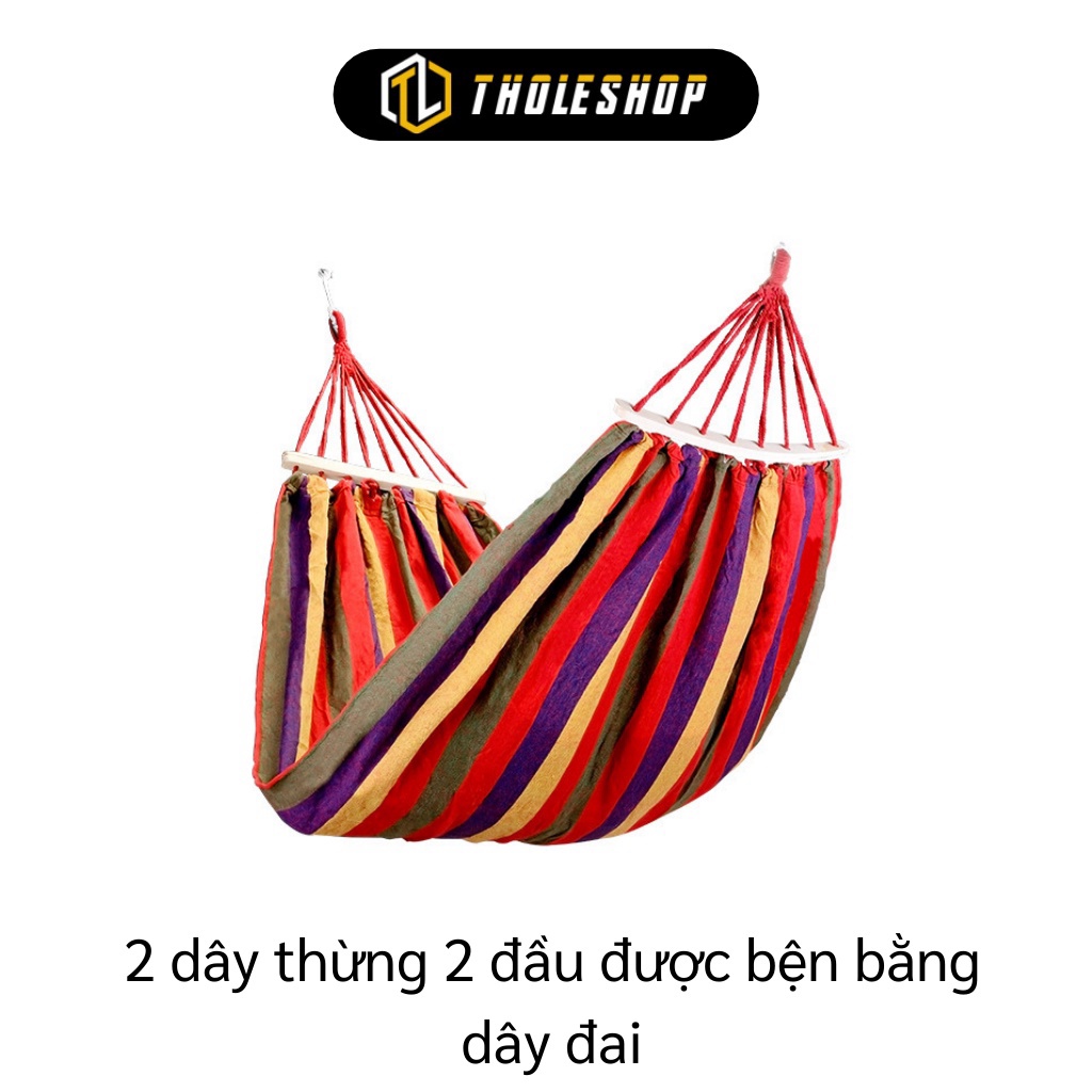 [SGD] Võng Du Lịch - Võng Ngoài Trời Dã Ngoại Nhiều Màu, Chịu Lực Lên Đến 120kg 5689