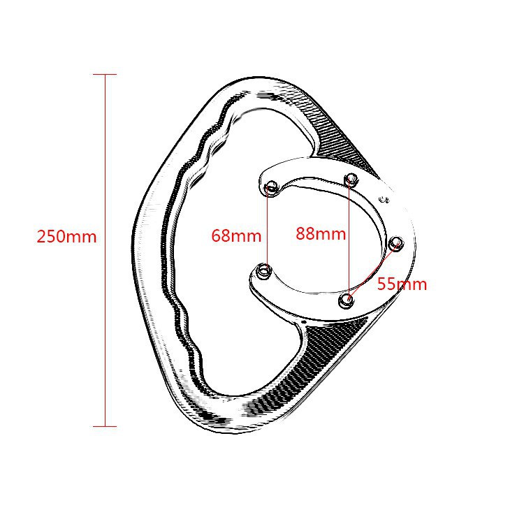 Tay vịn bình xăng Yamaha mt07 CNC Dòng xe tay ga bình xăng MT09 Tay vịn nắp bình xăng