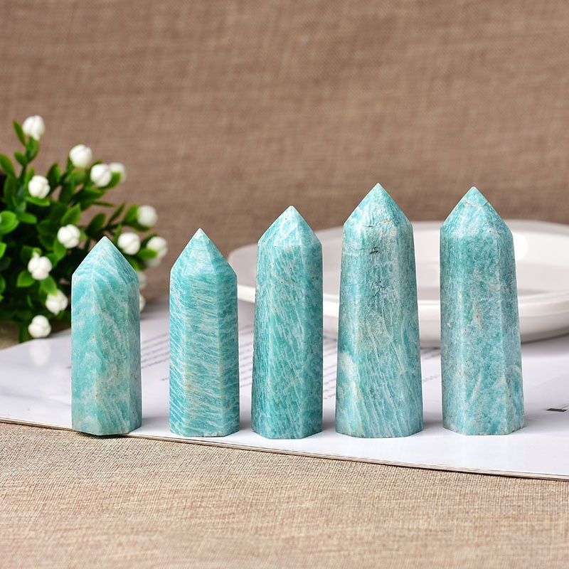 1 Đá Thạch Anh Xanh Tự Nhiên Hình Kim Tự Tháp Dùng Để Trang Trí Nhà