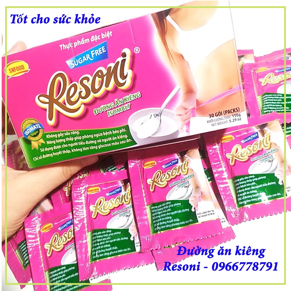 Đường Resoni dành cho người tiểu đường, ăn kiêng hộp 150g