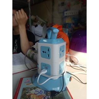 Ổ điện cắm dài có cổng USB Comet