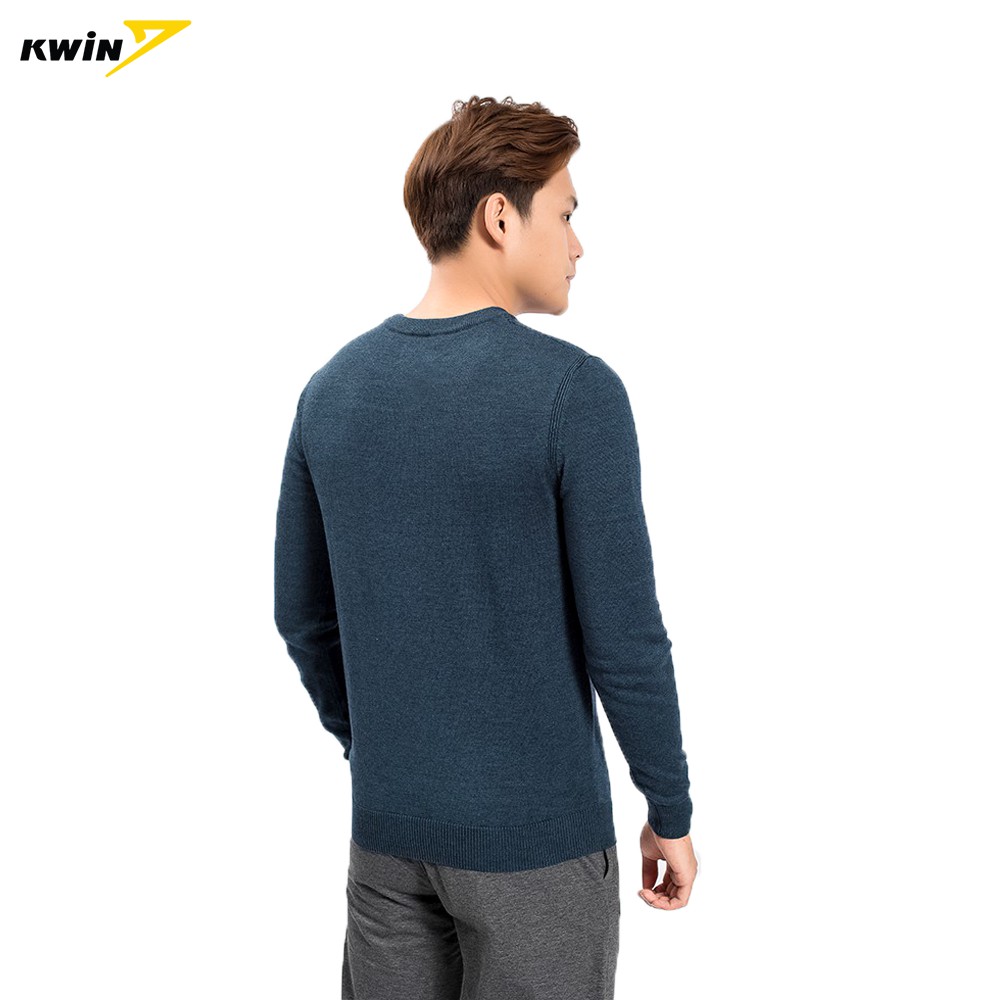 Áo len nam dài tay KWIN dáng Slim fit ôm vừa vặn, chất liệu mềm nhẹ, giữ ấm tốt - KWO005W8