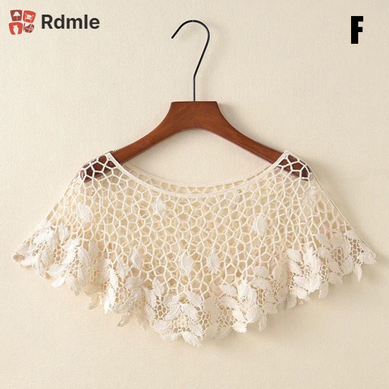 Áo Choàng Poncho Dệt Kim Phối Ren Rỗng Dáng Ngắn Phong Cách Vintage Thời Trang Cho Nữ