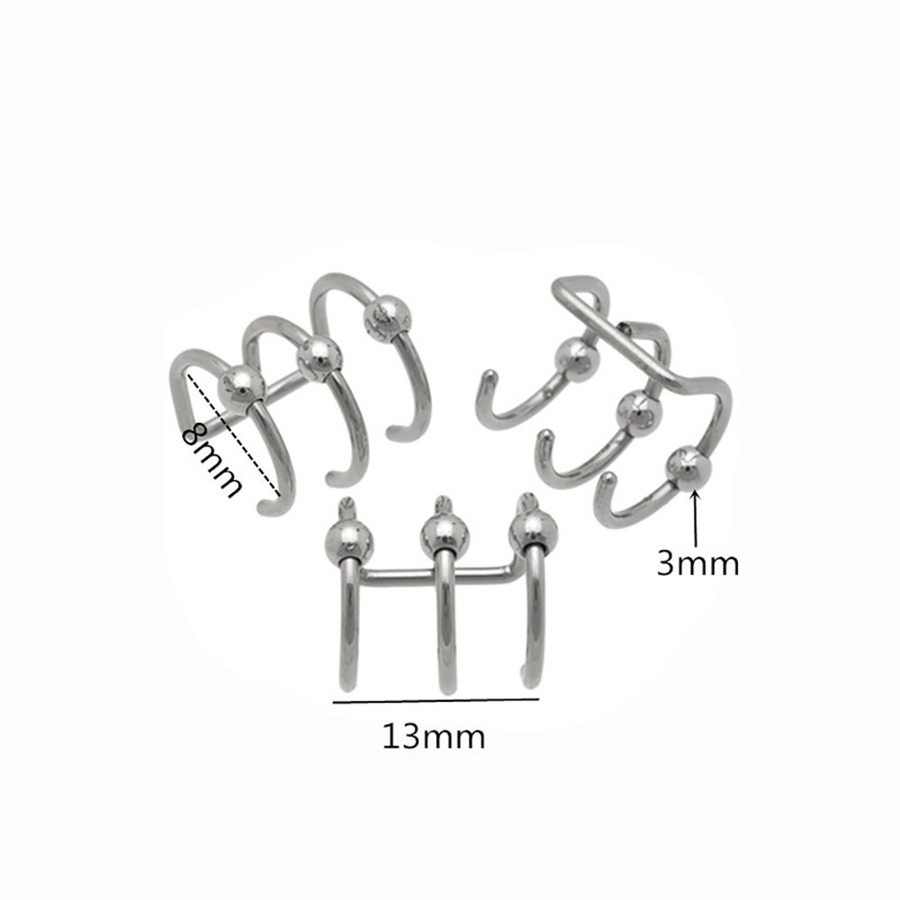 Khuyên Mũi Hình Chữ C Bằng Thép Không Gỉ Cá Tính