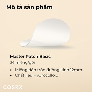 Miếng dán mụn COSRX Master Patch Basic 36 miếng