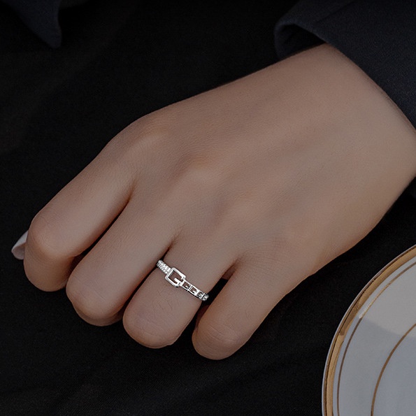 Nhẫn Hở Họa Tiết Chữ G Sang Trọng Thời Trang Cho Nữ