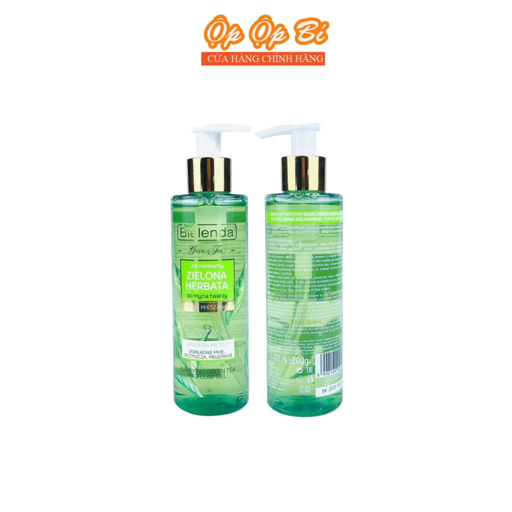 Sữa Rửa Mặt Trà Xanh Bielenda Cho Da Thường,Da Dâu,Da Mụn