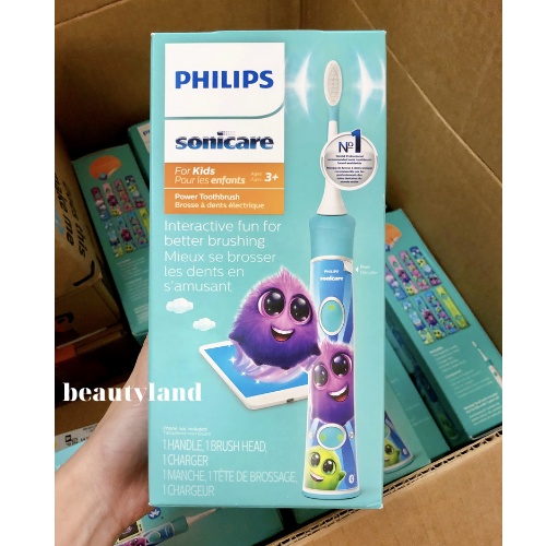 [CHÍNH HÃNG] Bàn chải điện trẻ em Philips Sonicare For Kids dành cho bé từ 3 tuổi