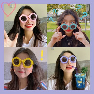 ☸♕Bông hoa nhỏ dễ thương vui mắt kính trong gió cát điêu khắc đầy màu sắc rung động nhộn chụp ảnh tự sướng bên bạ