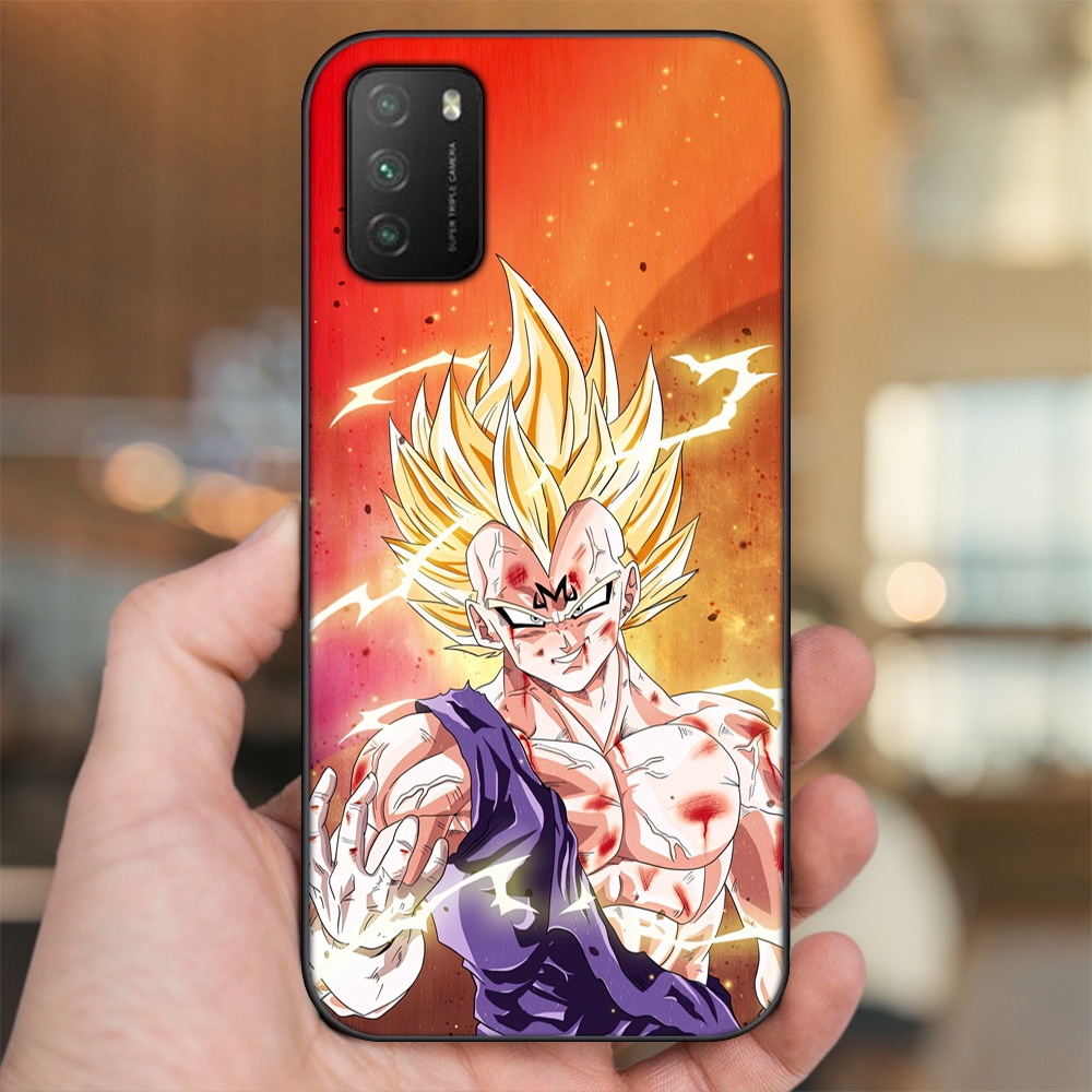 Ốp lưng Xiaomi Poco M3 viền đen in hình Vegeta Dragon Ball