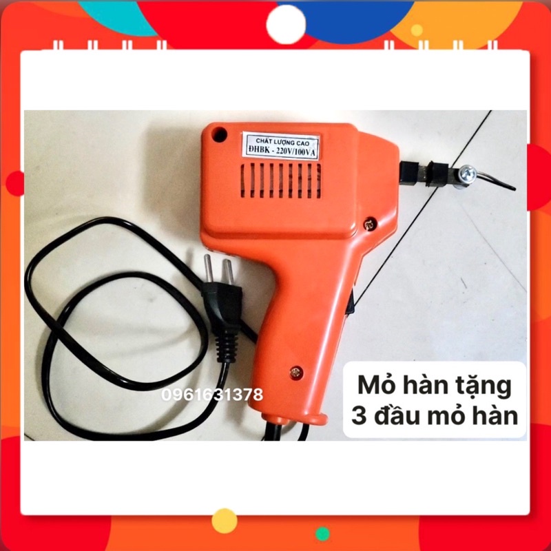 Mỏ Hàn Xung 220V 100W 780G Bách Khoa Chuẩn TẶNG 3 MŨI HÀN