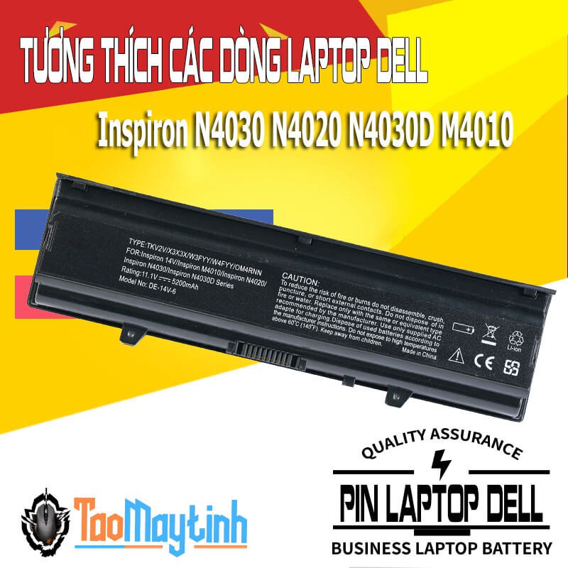 Pin Laptop Dell Inspiron N4030 N4020 N4030D M4010