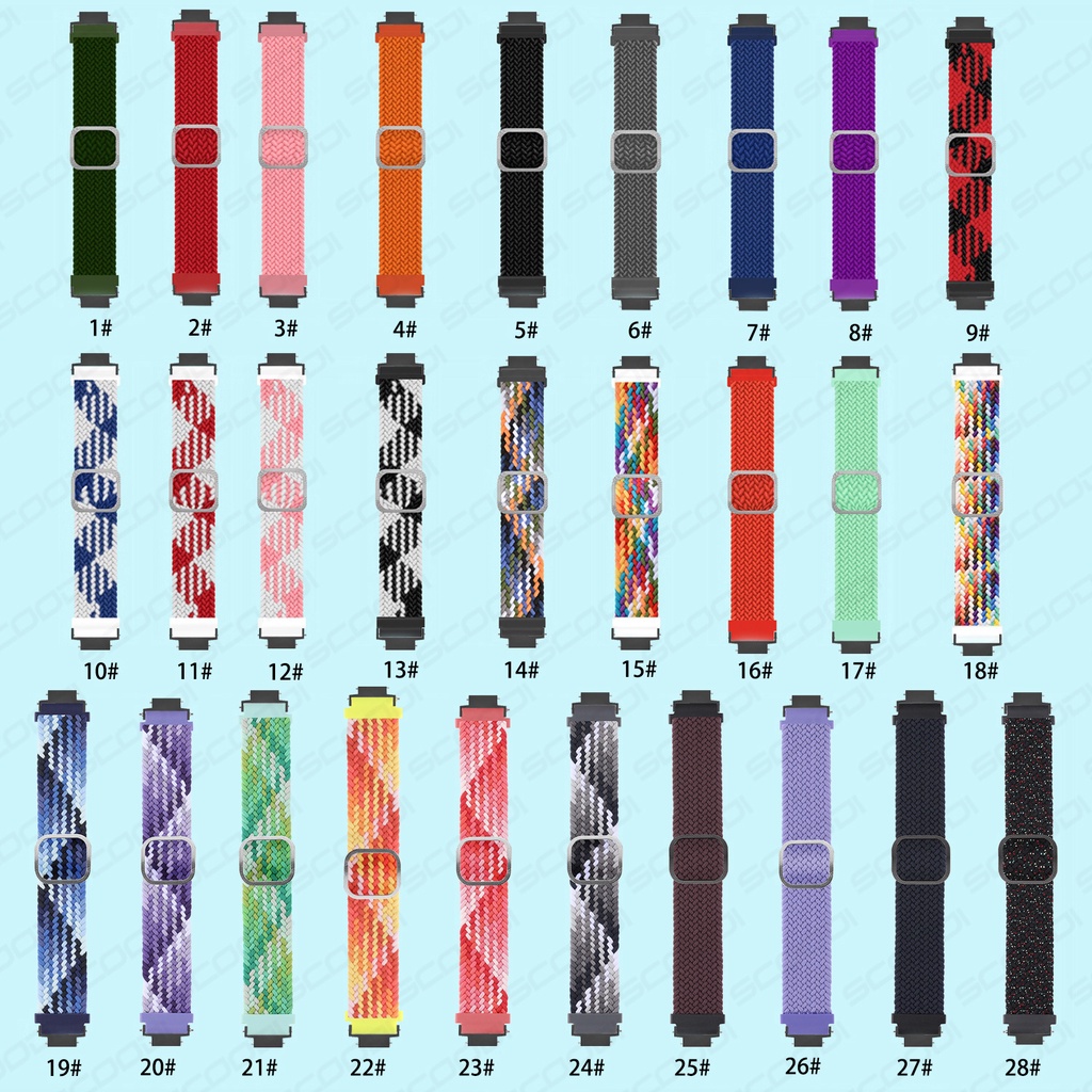 Dây Đeo Sợi Nylon Co Giãn Tốt Có Thể Điều Chỉnh Cho Đồng Hồ Thông Minh Huami Amazfit Verge / Verge Lite
