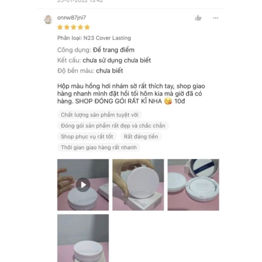 Phấn nước cushion missha, phấn nước kiềm dầu, che khuyết điểm hàn quốc