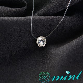 Dây chuyền dây cước đính đá Zircon