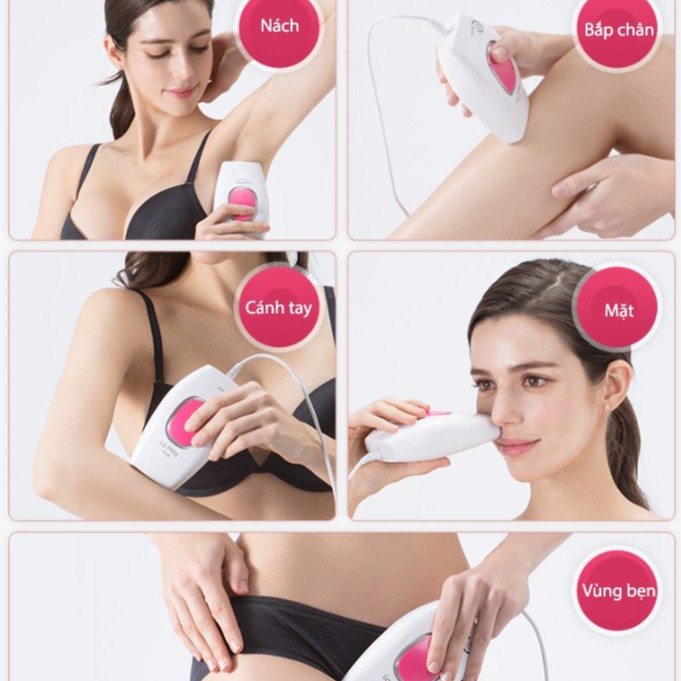 Máy triệt lông tại nhà smoothskin La Pitta Joc-9000 Hàn Quốc