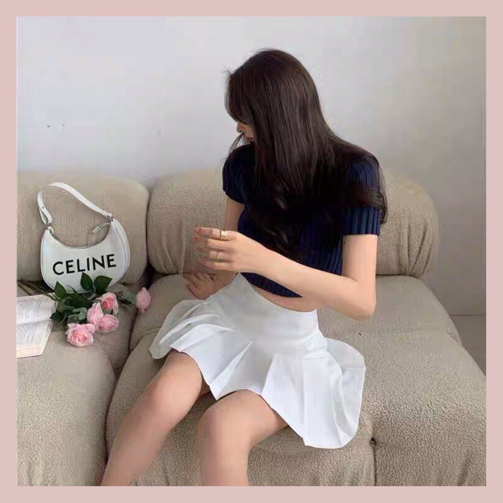 Chân váy xếp ly bản eo to chất đẹp