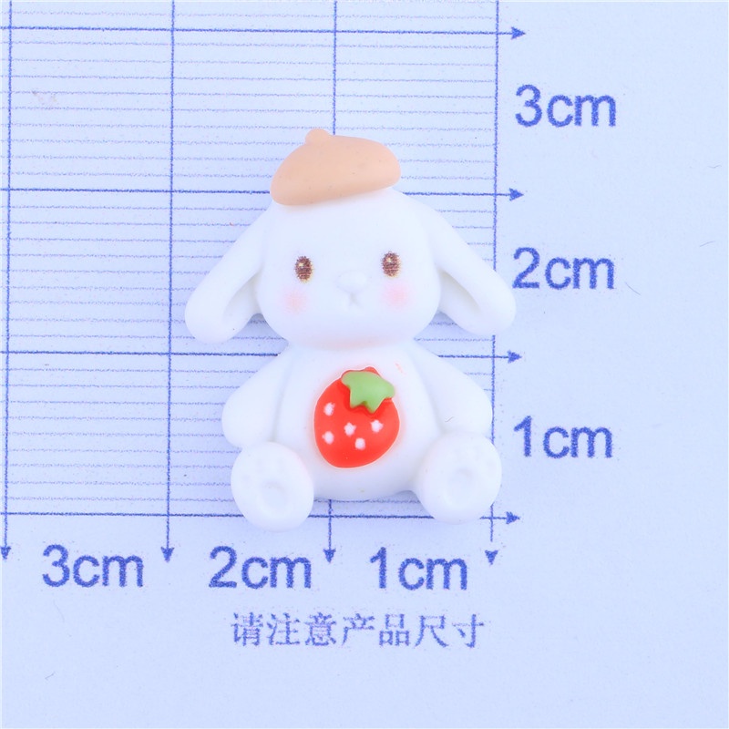 Bộ 10 Phụ Kiện Kẹp Tóc/Dây Đeo Điện Thoại Bằng Resin Hình Gấu/Hoa Anh Đào/Chú Chó Dễ Thương DIY