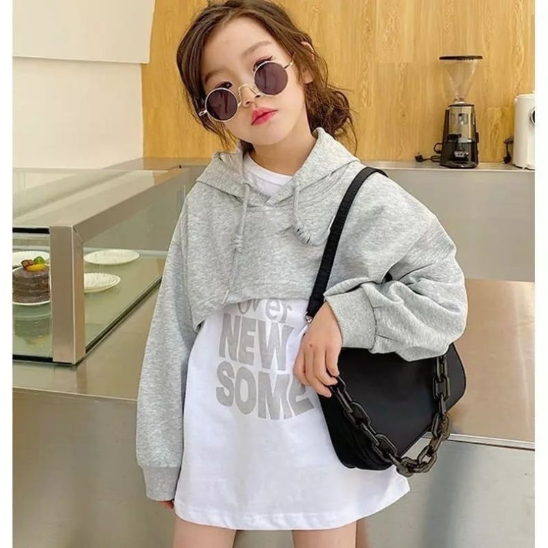 Mfkid SET Áo Tay Dài Dành Cho Bé Gái / Áo Sơ Mi Dài Tay Mới Nhất Mfkid MFNEWSOME Dành Cho Bé Gái
