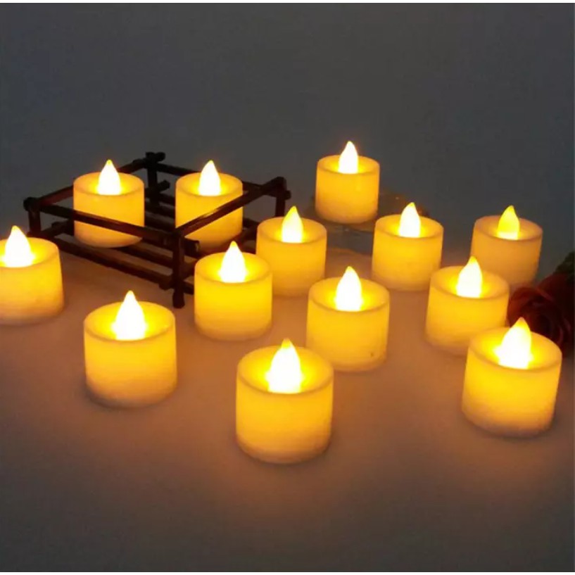 Nến điện tử - Đèn LED hình chiếc nến (sẵn pin) an toàn trang trí tiệc tối, sinh nhật, tỏ tình, đi lễ, giáng sinh, valent