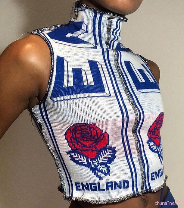 Áo không tay in họa tiết hoa hợp thời trang quyến rũ cho nữ | BigBuy360 - bigbuy360.vn