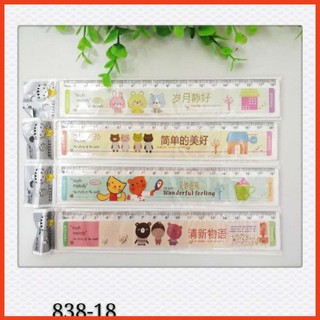 Thước kẻ hình ❣️freeship❣️ thước kẻ 18cm 838