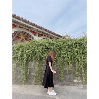 Đầm midi xếp li eo (ảnh thật/ có sẵn)
