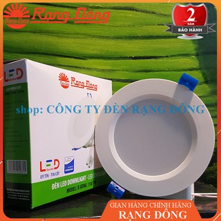 [BÁN SỈ] ĐÈN LED ÂM TRẦN DOWNLIGHT 7W RẠNG ĐÔNG, KHOÉT LỖ 110MM, BẢO HÀNH 2 NĂM