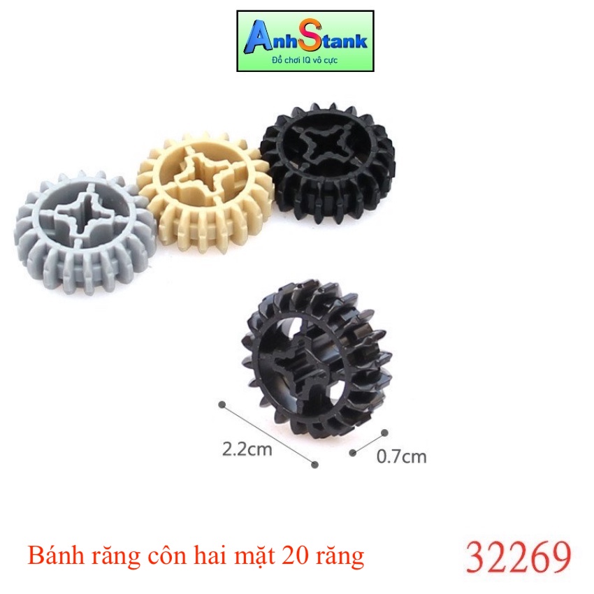 Bánh răng phụ kiện technic nhiều kích thước khác nhau tương thích Bộ 9686,technic và dòng education Bảo hành 1:1