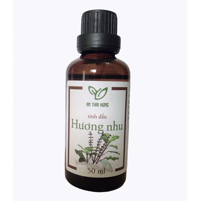 Tinh dầu hương nhu  an thái hưng 50ml ,tinh dầu hương nhu nguyên chất 100%