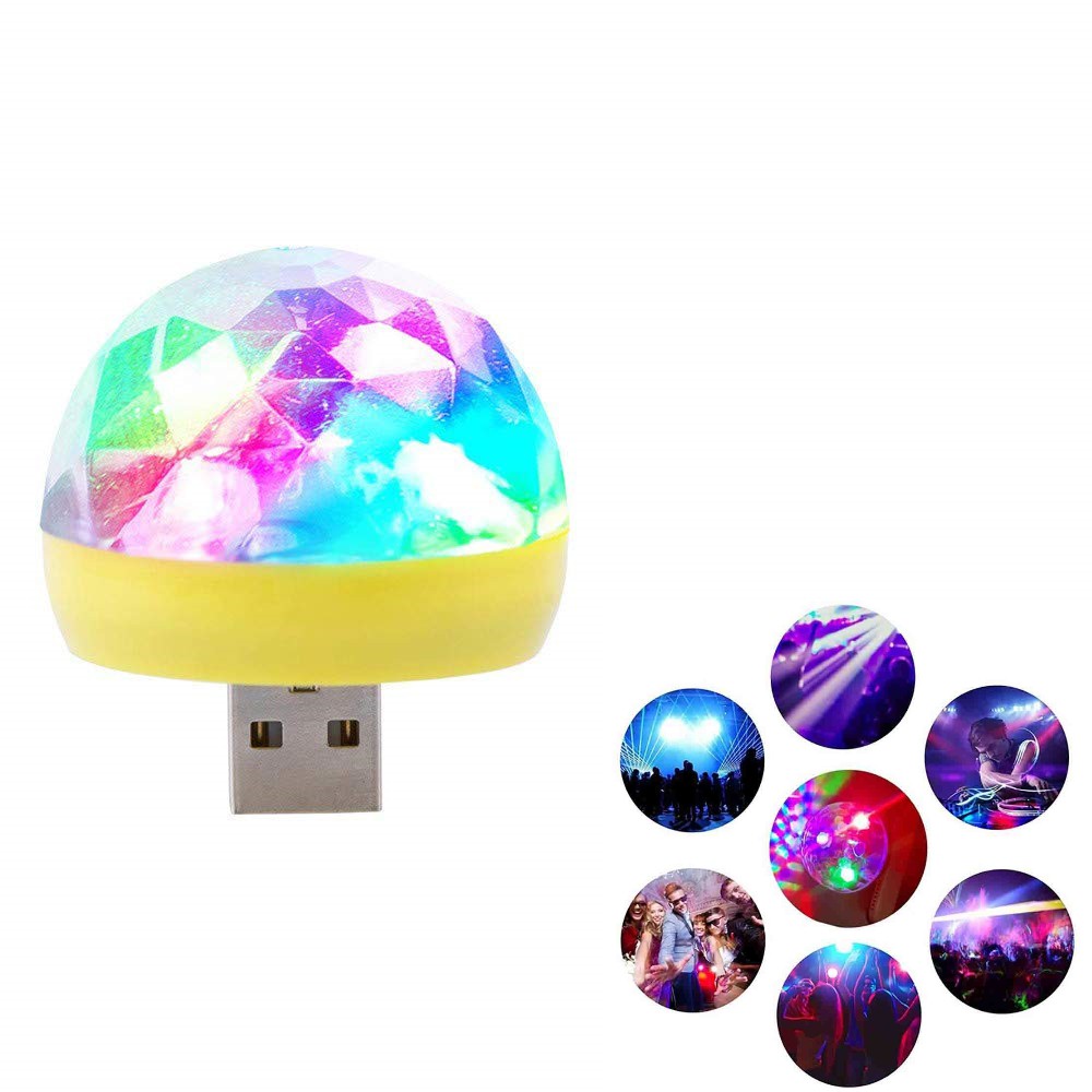 USB Đèn Led Vũ Trường Mini Đầy Màu Sắc PV01 cho điện thoại USB-C Magic Ball Control Magic.