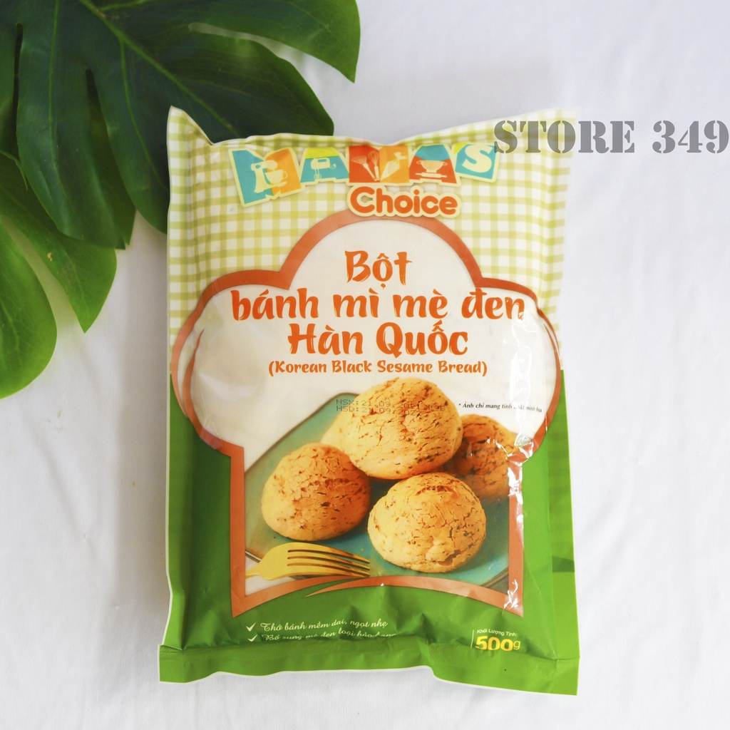 Bột Bánh Mì Mè Đen Hàn Quốc 500gr