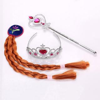 Bộ Tóc Giả Hóa Trang Công Chúa Elsa 2 Elza Anna Cho Bé Gái