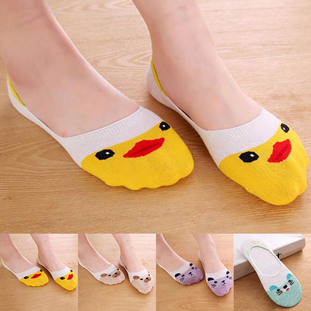 Vớ giấu chân họa tiết động vật dễ thương cho nữ