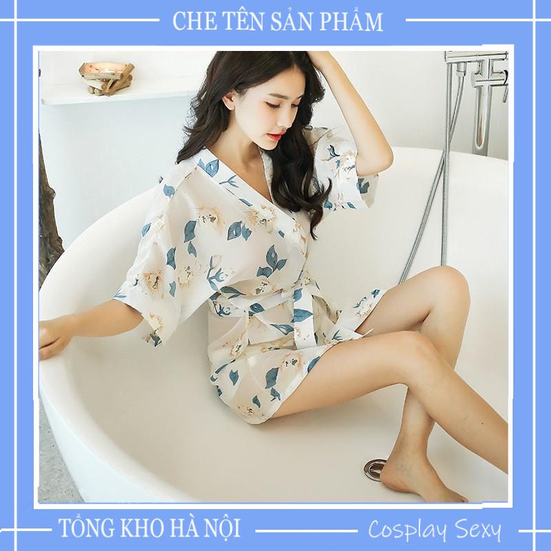 Áo Choàng Ngủ Sexy Kimono Đi Biển Chất Liệu Voan Hoa - Nhiều Mẫu - Ivyshop - ACH005 | BigBuy360 - bigbuy360.vn