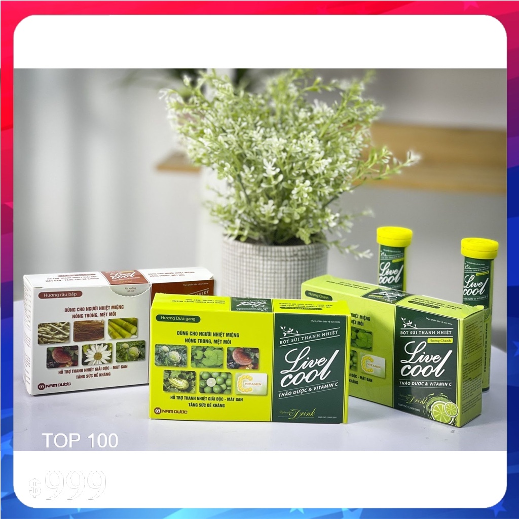 Sủi thanh nhiệt Livecool – Hỗ trợ mát gan, giảm nóng trong, tăng đề kháng- Live Cool Livercool Liver Cool