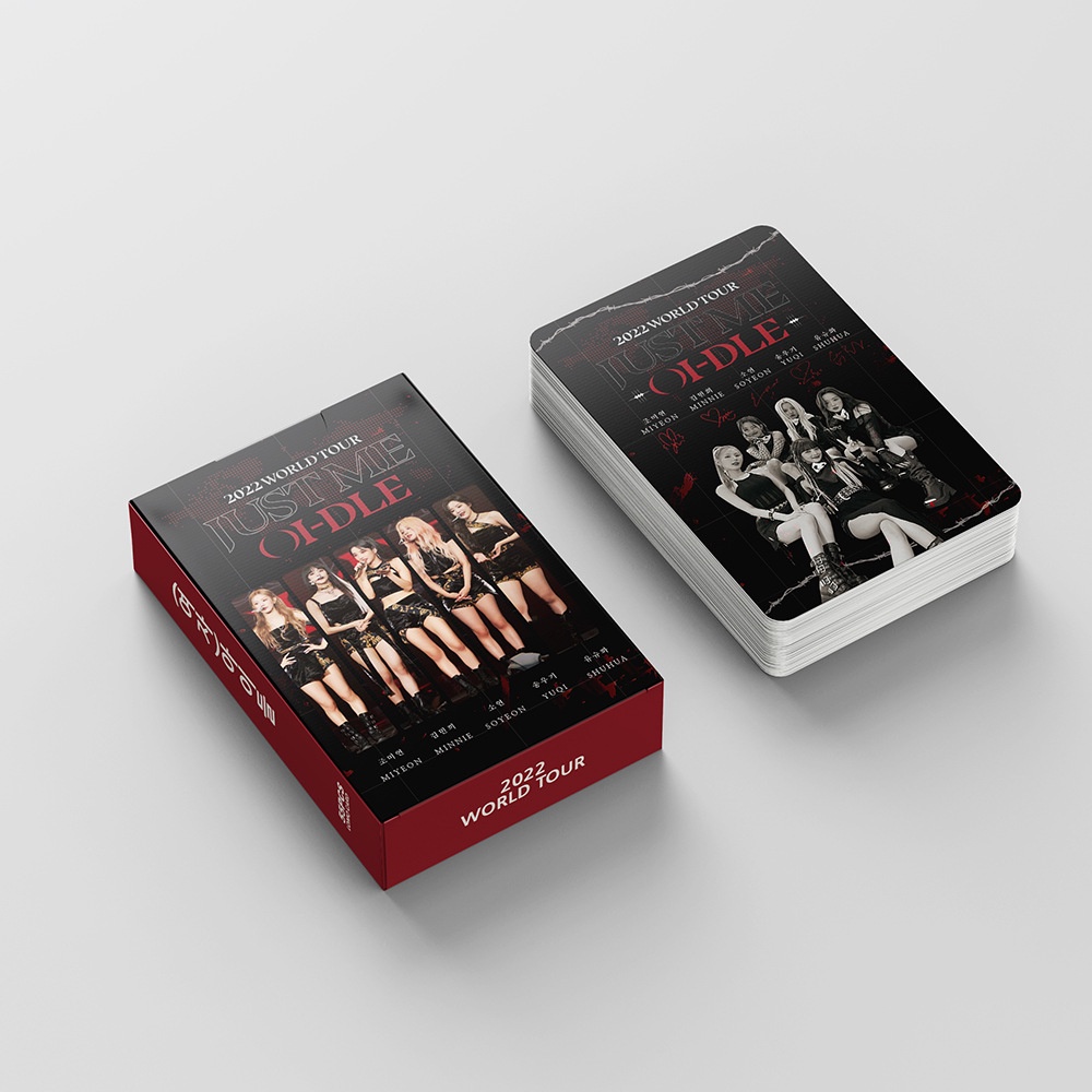 Hộp 55 Ảnh Thẻ Lomo Nhóm Nhạc Kpop G I-DLE World Tour