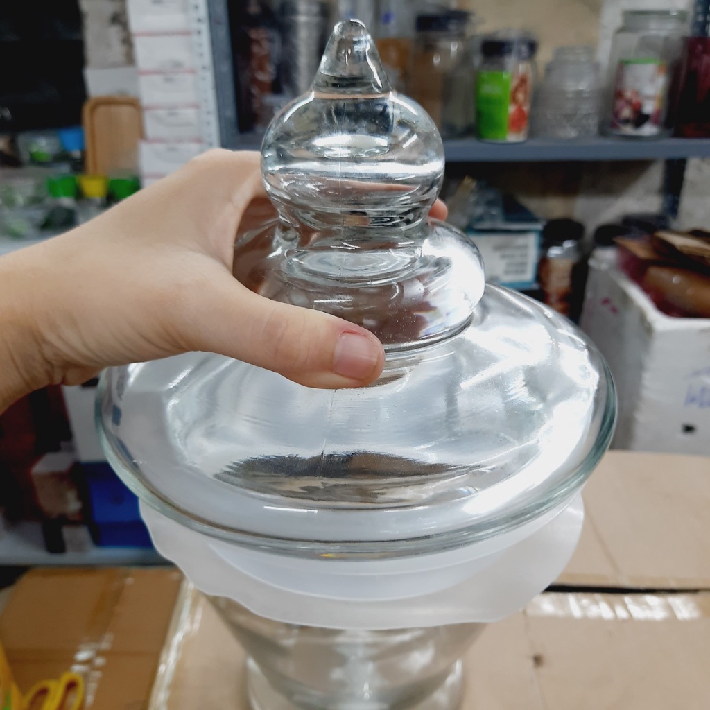 Bình thủy tinh sẵn vòi sang trọng, tiện chiết rót - HD72  dung tích 7L/10L (không kèm chân đế)