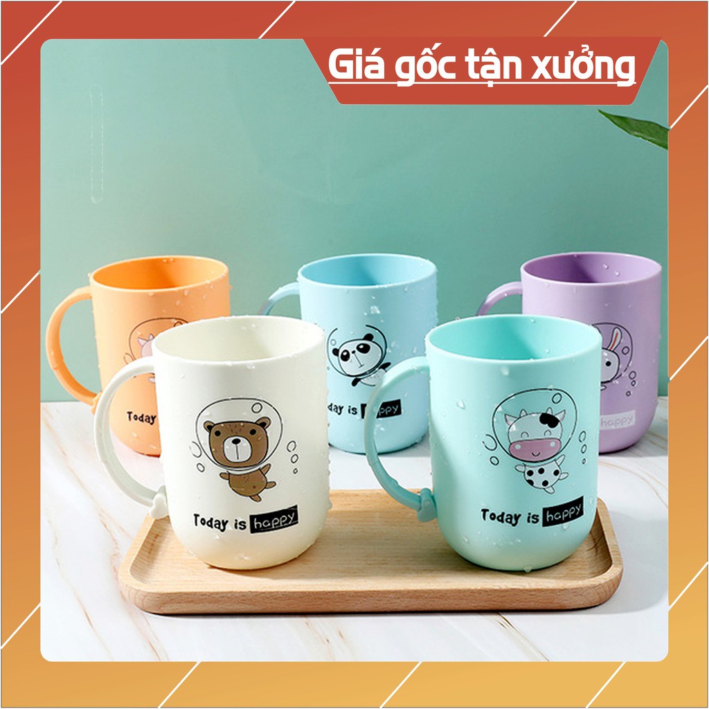 Cốc uống nước Chịu nhiệt gọn nhẹ chống rơi vỡ, Hoạt hình dễ thương.