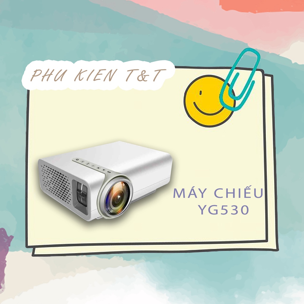 Máy chiếu LED projector  – máy chiếu mini YG530 chính hãng LEJIADA chất lượng hình ảnh full hd tích hợp audio 138 inch