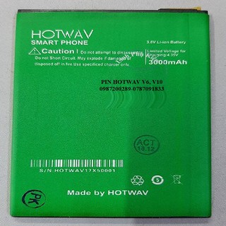 PIN ĐIỆN THOẠI HOTWAV V10 , X10, X14, X15, X19 ZIN HÃNG