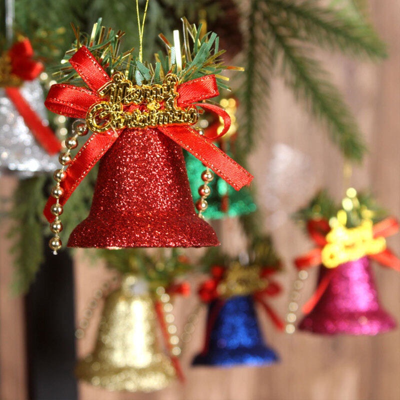Hộp 6 chuông trang trí cây thông Noel xinh xắn
