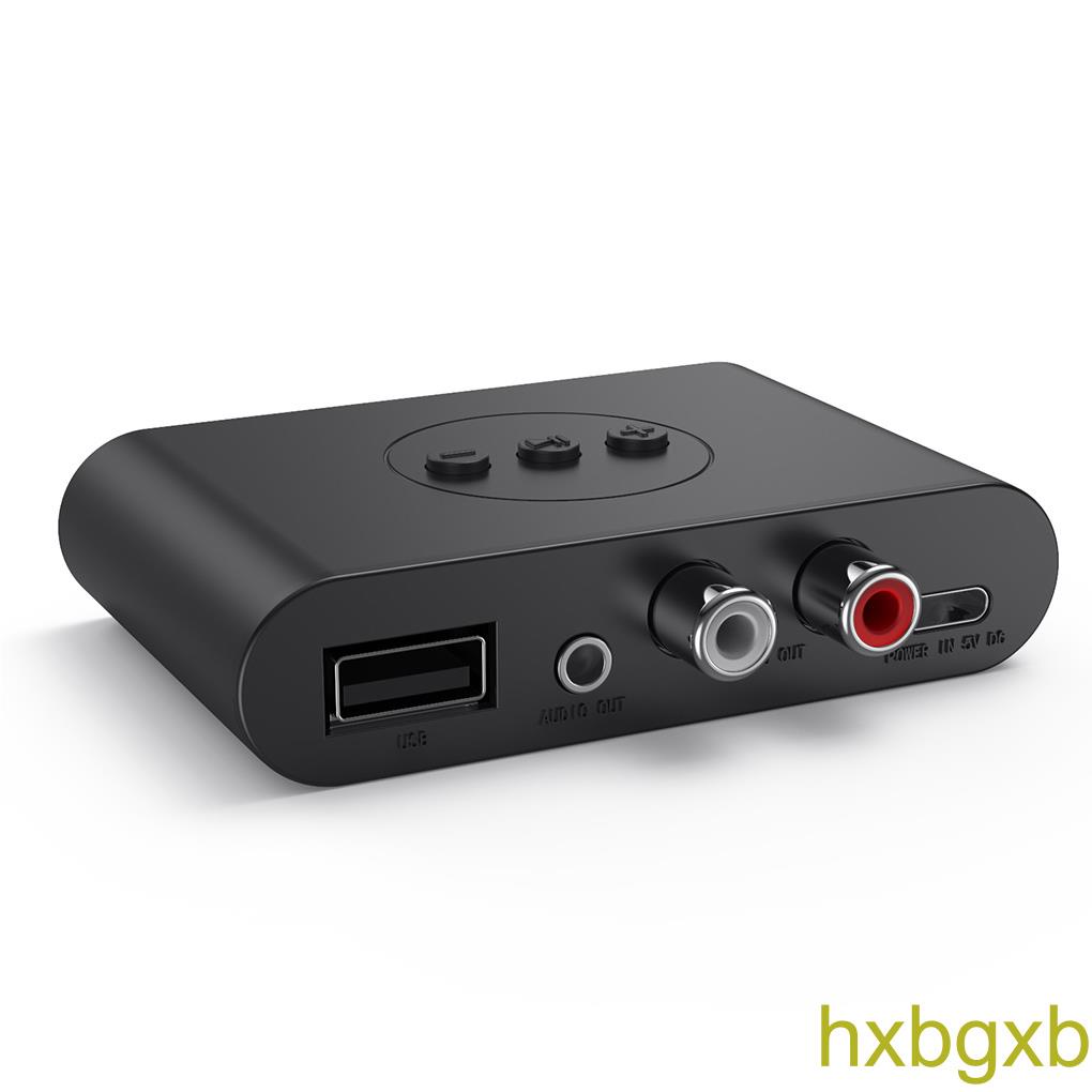 Wireless Audio Receiver Bluetooth-compatible 5 0 Audio Adapter with 3 5mm & RCA Port & Built-in Microphone