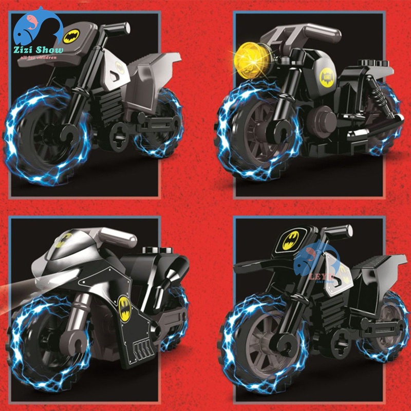 Bộ Đồ Chơi Lắp Ráp Mô Hình Xe Máy Batman Cho Bé