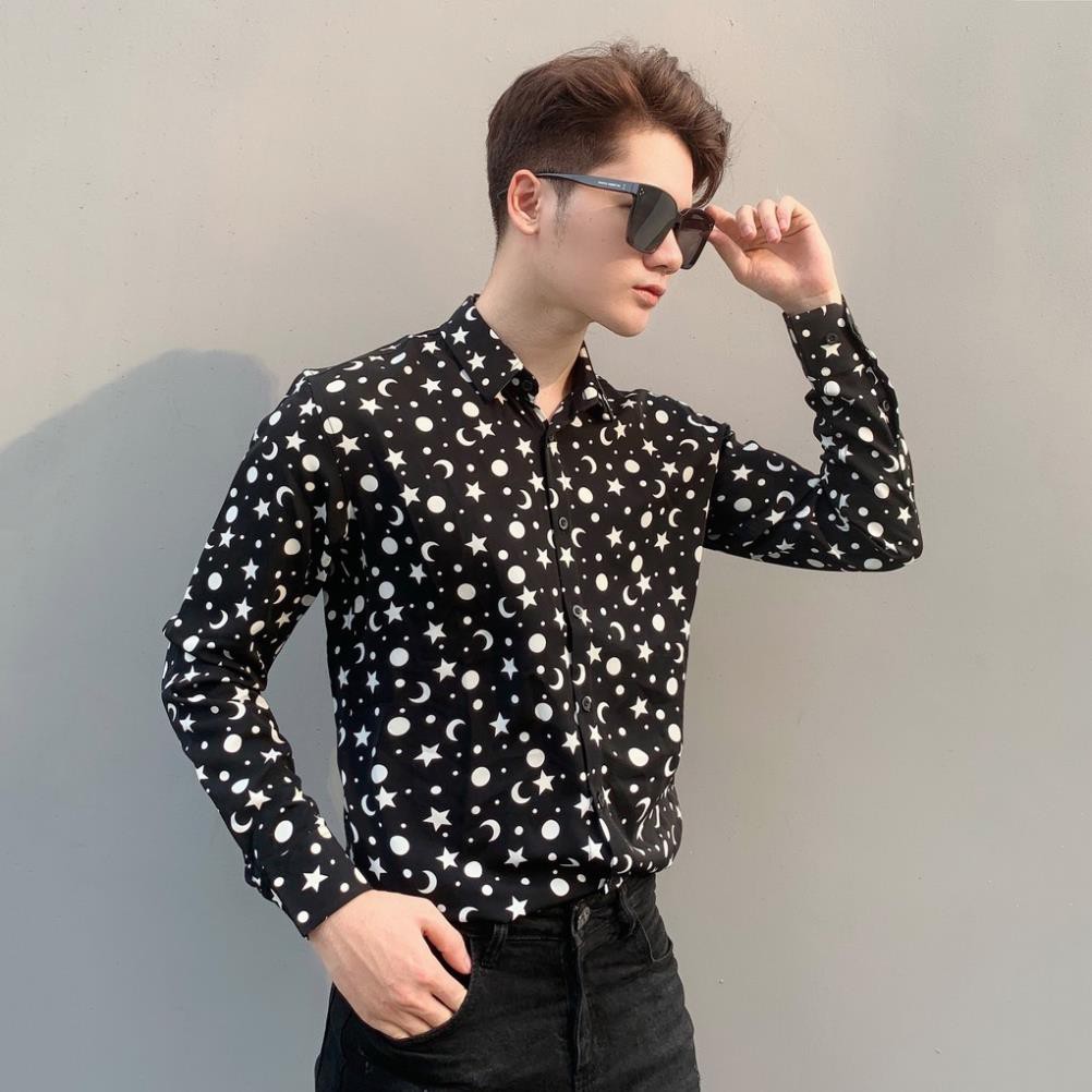 Áo sơ mi nam dài tay thời trang, sơ mi lụa đẹp công sở cao cấp họa tiết sang trọng SM768 shop44 | BigBuy360 - bigbuy360.vn