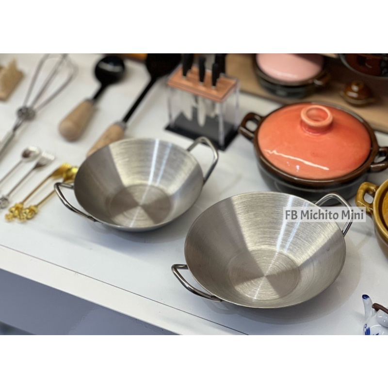Chảo mini Thép không gỉ cho nấu ăn mini -Chảo Thép 304