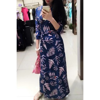 Váy maxi vạt đắp chéo Chiếc Lá
